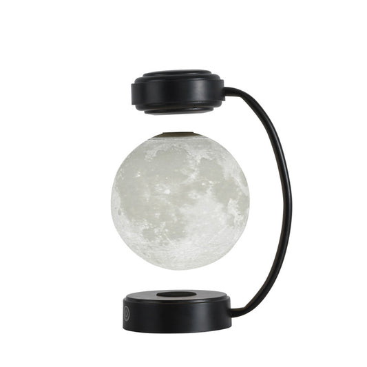 3D LED Wireless Moon Night Light With Magnetic Rotating Floating Ball Lamp